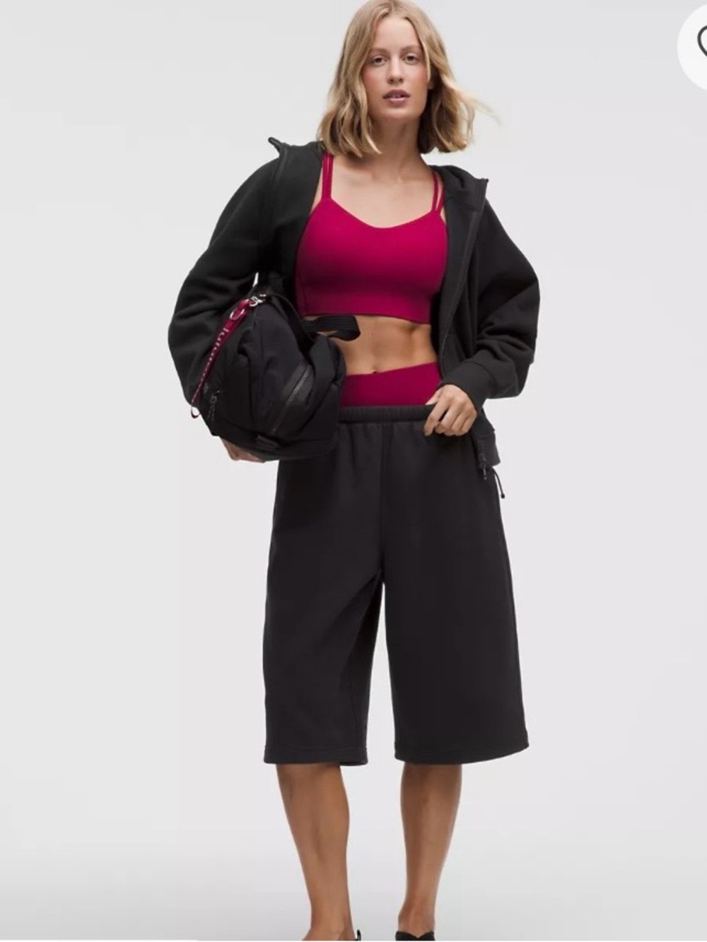 lululemon athletica Women's Steady State SuperLoft Oversized Short 15". Size.XS